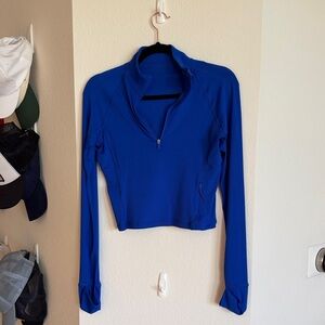 lululemon athletica Vibrant Blue Long Sleeve Top